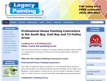 Tablet Screenshot of legacypaintingcontractorsca.com